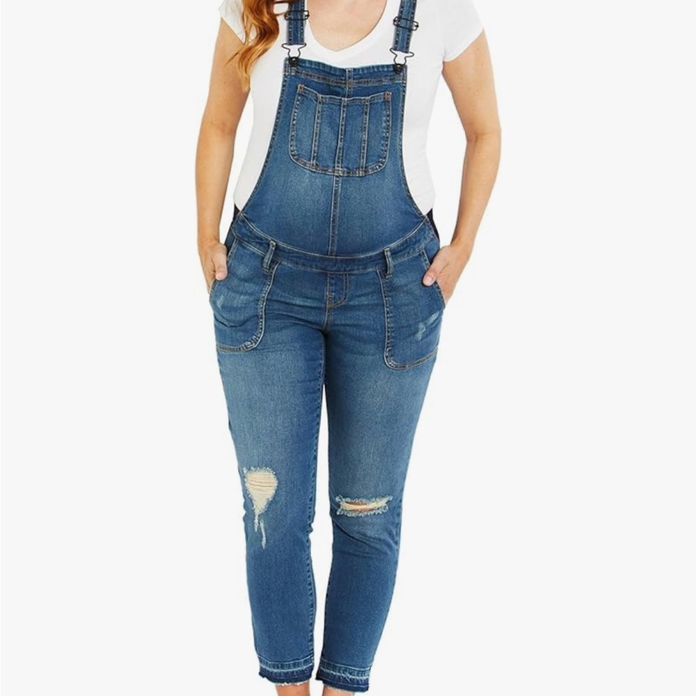 Maternity overalls ankle length